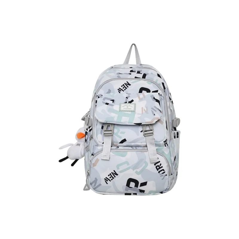 Yalu Nylon Backpack Regular Unisex Multicolor-6