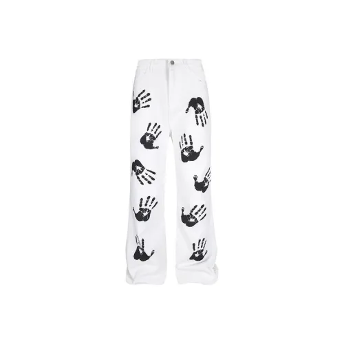 FASTFISH Jeans Unisex White