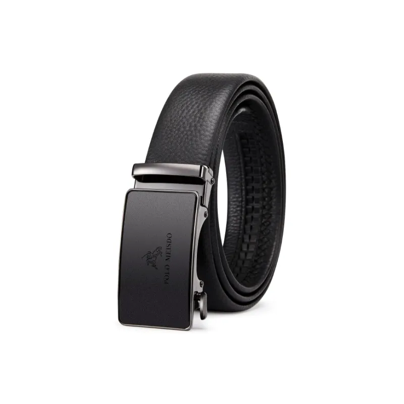 POLOMEISDO Business Casual Top Grain Cow Leather Belt Premium Luxury Brand Belt For Husband Men's Width: 3.5cm-2