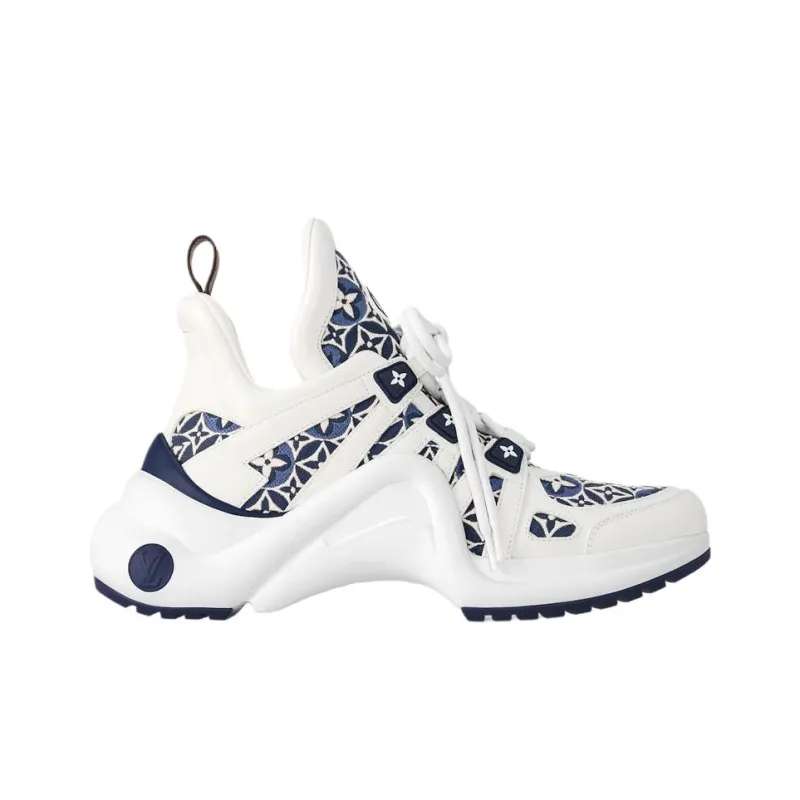 LOUIS VUITTON Archlight Low Top Chunky Sneakers Women's Blue White-1