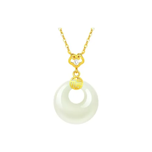 Bear Silversmith Chalcedony Necklaces Women's