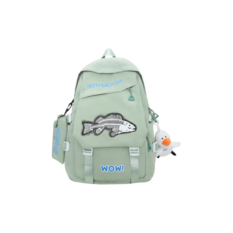 Yalu Nylon Backpack Unisex Multicolor-3