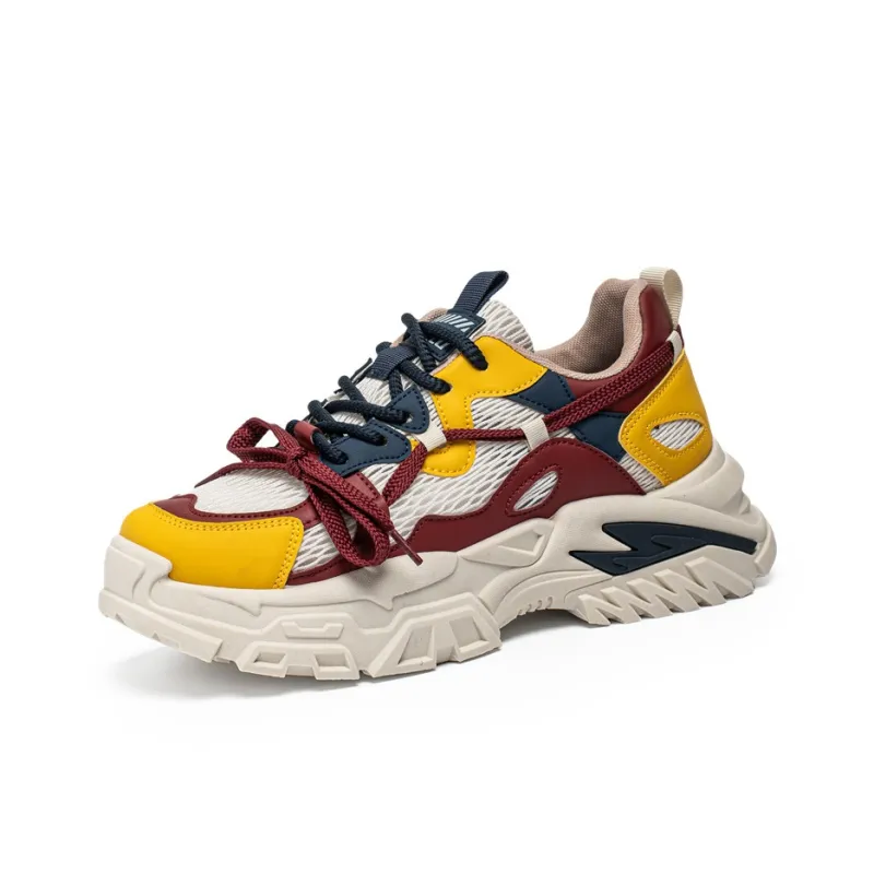 ROBINHOOD Cushioning, Slip Resistant, Abrasion Resistant, Coverage, Support Low Top Chunky Sneakers Men's-14