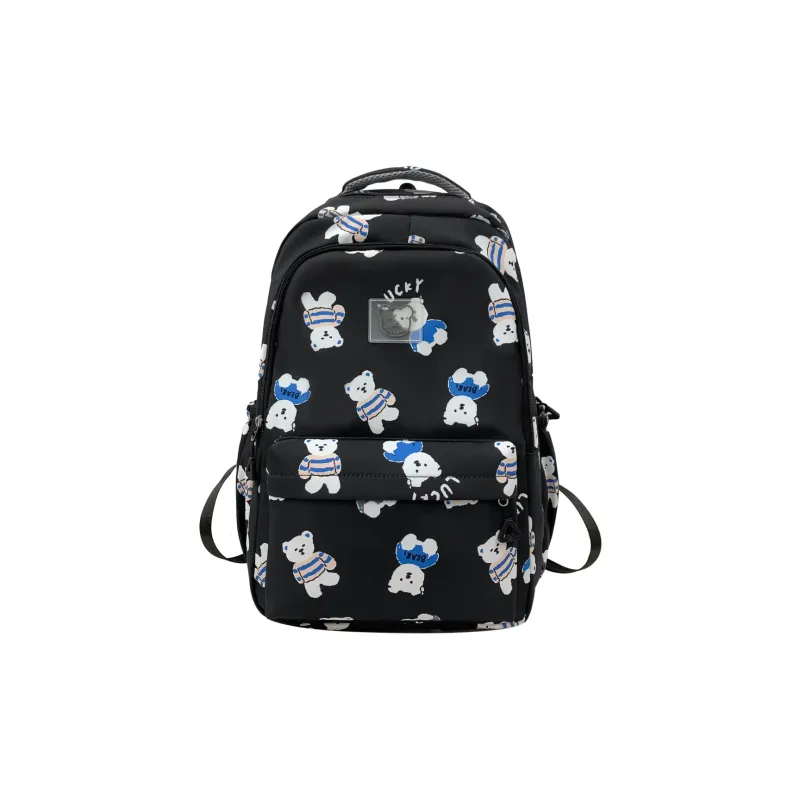 Yalu Nylon Backpack Unisex Multicolor-9