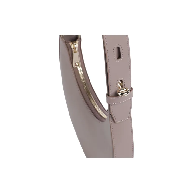 Furla Delizia Leather Handbag, Shoulder Bag Mini Women's Taupe-4