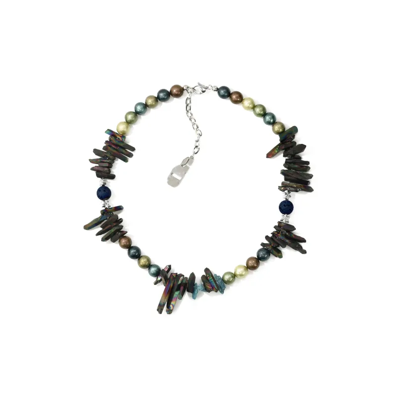 Get'em ON Shell Pearl Necklaces Unisex-0