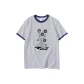 White Gray Navy Blue Edge