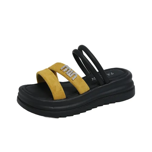 REIHUNG Quiet, Slip Resistant, Odor Resistant Slide Slippers Women's