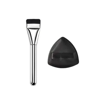 Gentle Welcome Slides Foundation Brush Powder Puff Make up Tools Two Piece Set