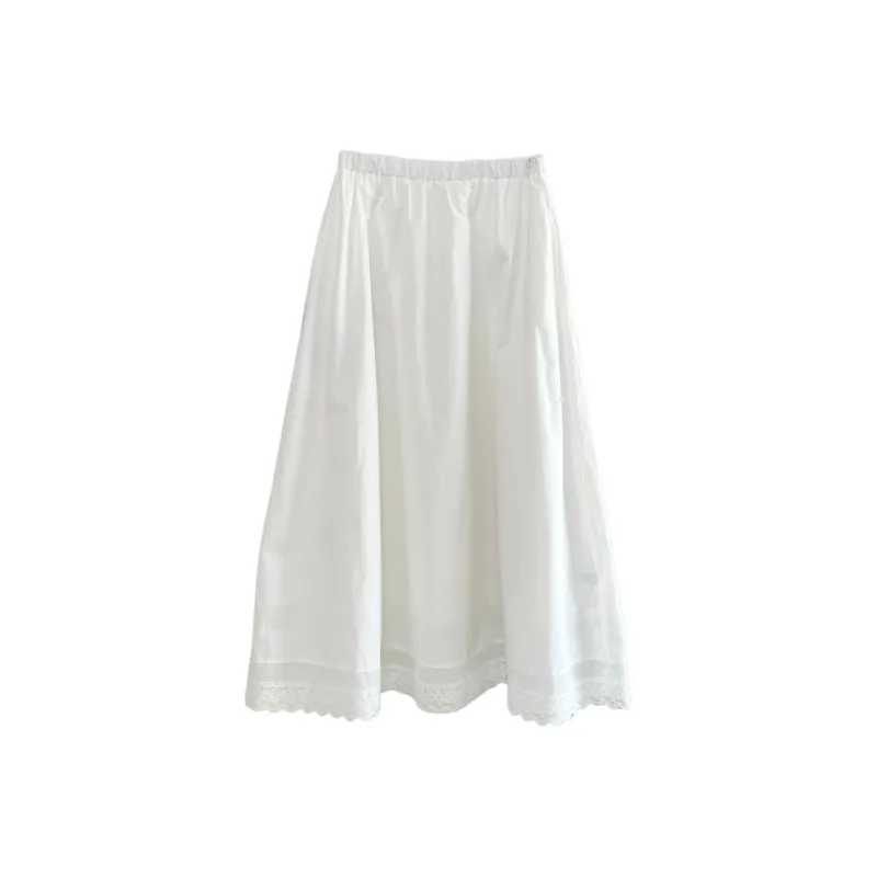 RTTO Casual Long Skirts Women's White-1