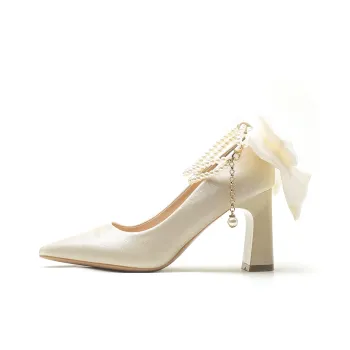MABEL&CO Chunky Heel High Heels Women's Apricot