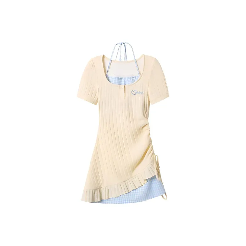 Pa33word Short Sleeved Dress Women's-8