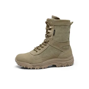 Strongman Abrasion Resistant Cushioning Slip Resistant Short Mid Calf Outdoor Boots Men's Sand