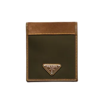 PRADA Re Nylon Recycled Nylon Wallet Men's Musk Green