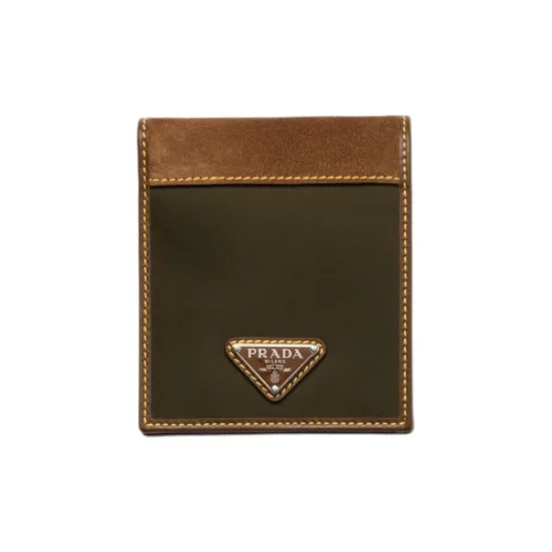 PRADA Re Nylon Recycled Nylon Wallet Men's Musk Green