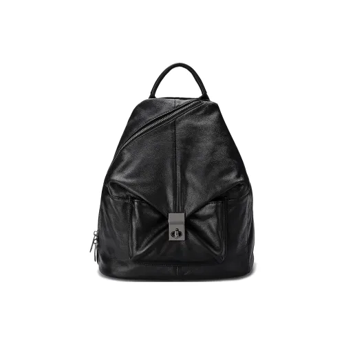 Ace Paul Cow Leather Backpack Unisex Black