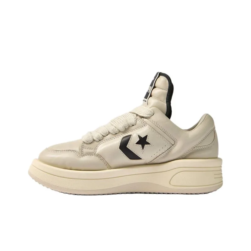 Converse x Rick Owens DRKSHDW Converse X DRKSHDW TURBOWPN Low Top Casual Shoes Unisex Beige-2