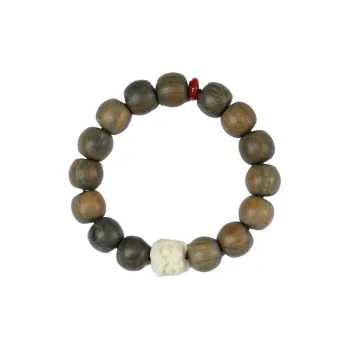 Yuxin Green Sandalwood Bracelets Unisex