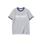 White Gray Navy Blue Edge