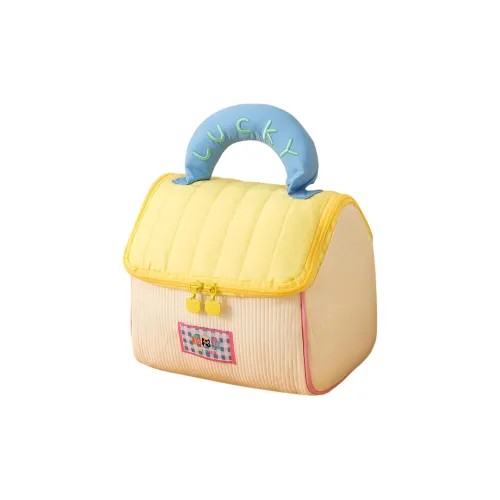 Gentle Welcome Cute Little House Storage Bag, Toiletry Bag, Handbag, Travel Makeup Bags Large Capacity Portable