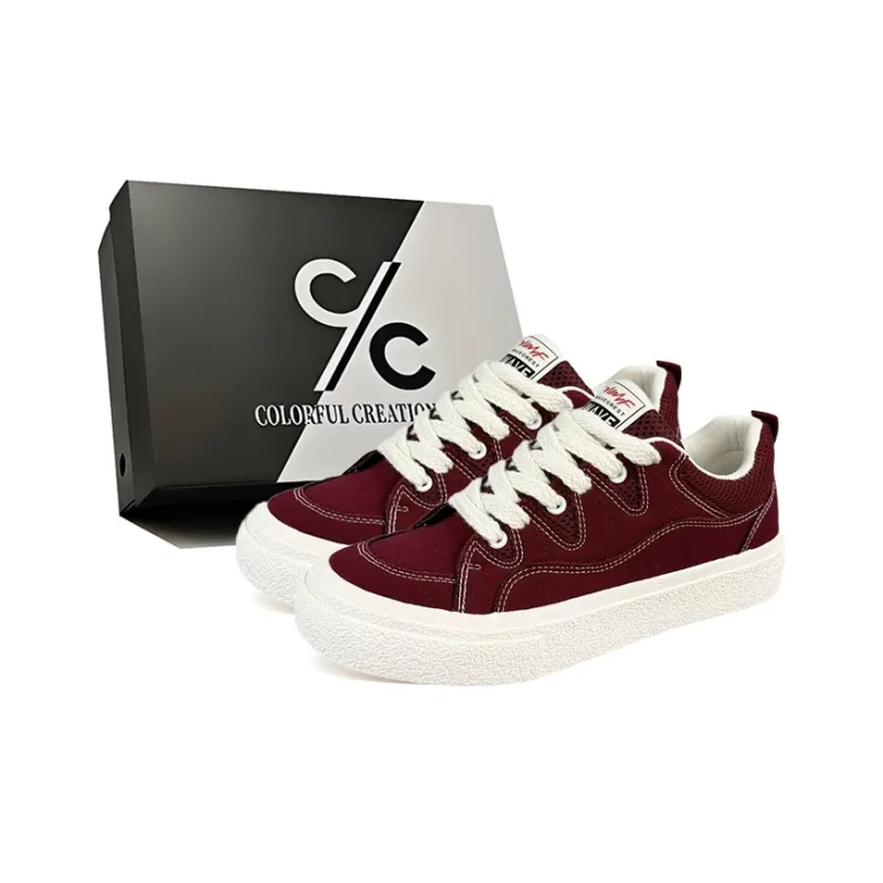 Colorful Creations Skateboard Shoes Men Low Top Black/Gray/Burgundy/Haze Blue-15