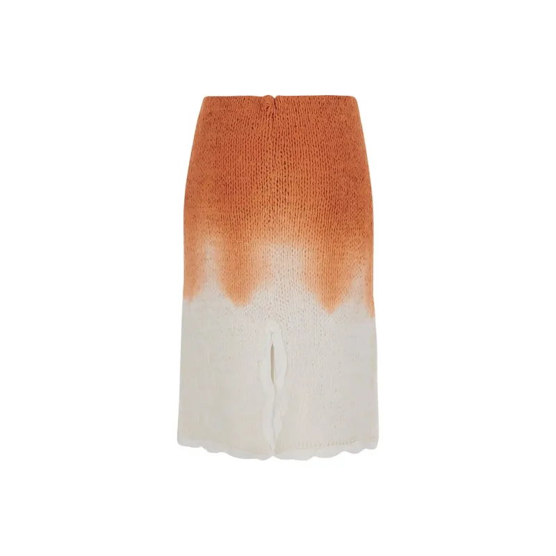 Bottega Veneta Casual Long Skirt Women's Orange-1