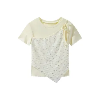AHDO T Shirts Women's Yellow