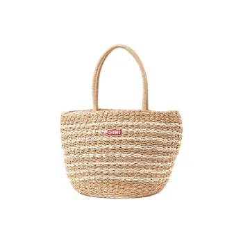 CHUMS Paper Tote Bag, Shopping Bag, Handbag Unisex Light Umber Stripes