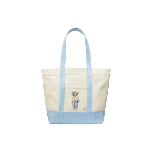 Polo Ralph Lauren Cotton Tote Bag, Shopping Bag, Shoulder Bag Tubas Women's Blue