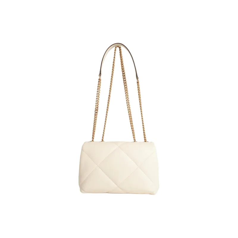 TORY BURCH Kira Nappa Leather Crossbody Bag, Shoulder Bag Trumpets Women's Warm White-2