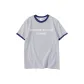 White Gray Navy Blue Edge