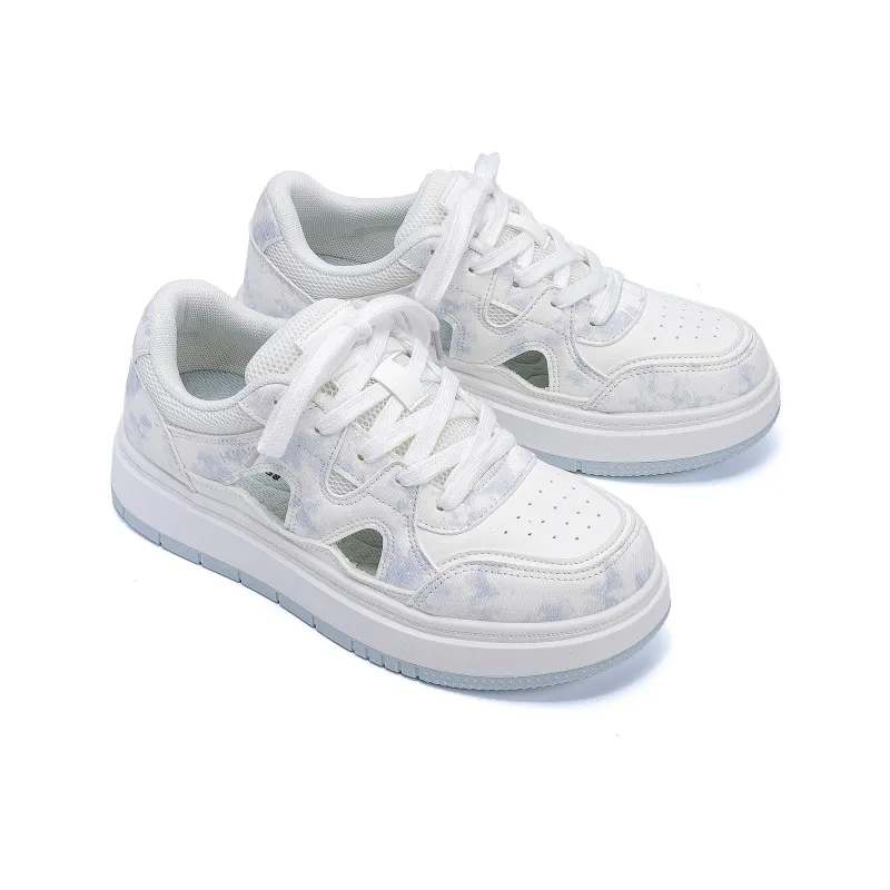 HUANQIU Abrasion Resistant Breathable Height Increasing Low Top Skateboard Shoes Women's-4