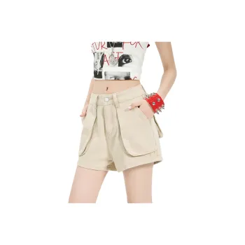 7 SEVFUN Denim Shorts Women's Creamy Apricot