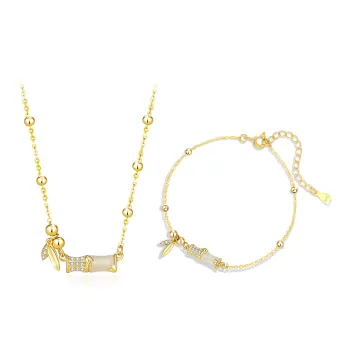 GIFU Serpentine Jade Necklaces Women's