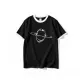 Black with White Edge