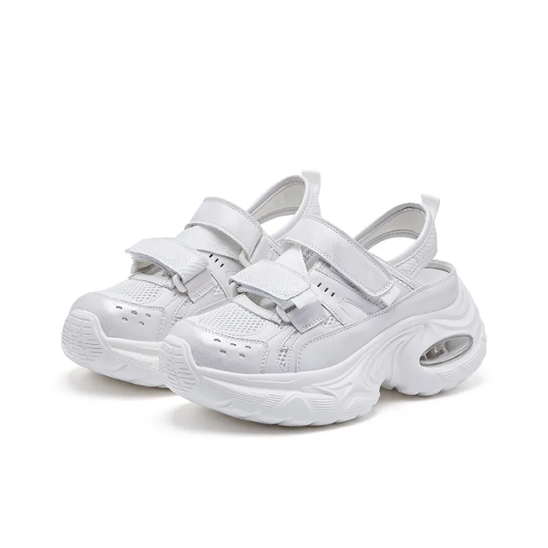 BURGELY Lightweight Height Increasing Low Top Chunky Sneakers Women's-2