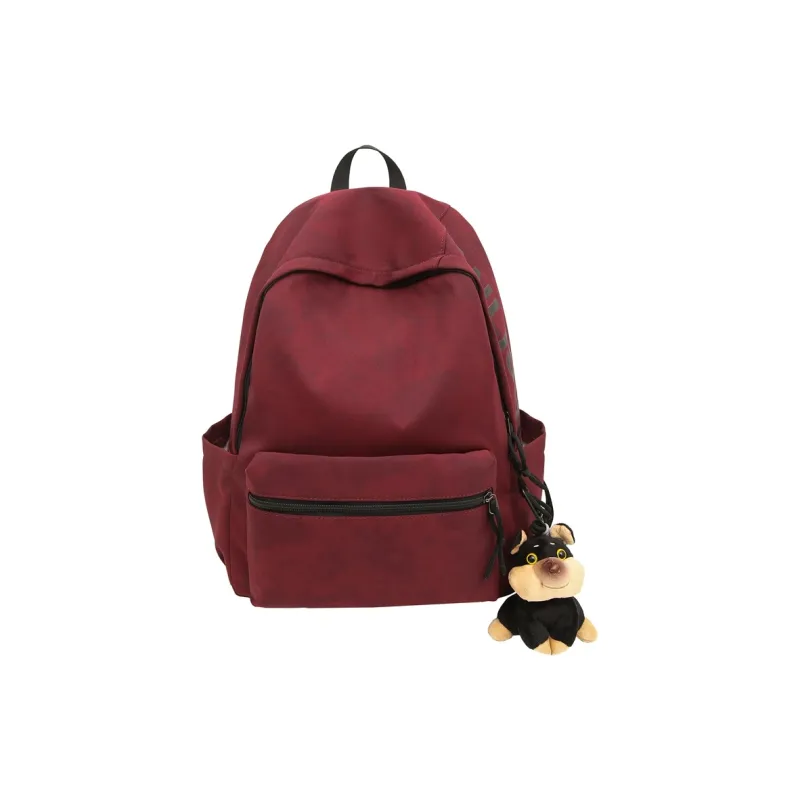 WICKBUEN Nylon Backpack Unisex White/Black/Red/Green-12