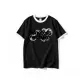 Black with White Edge