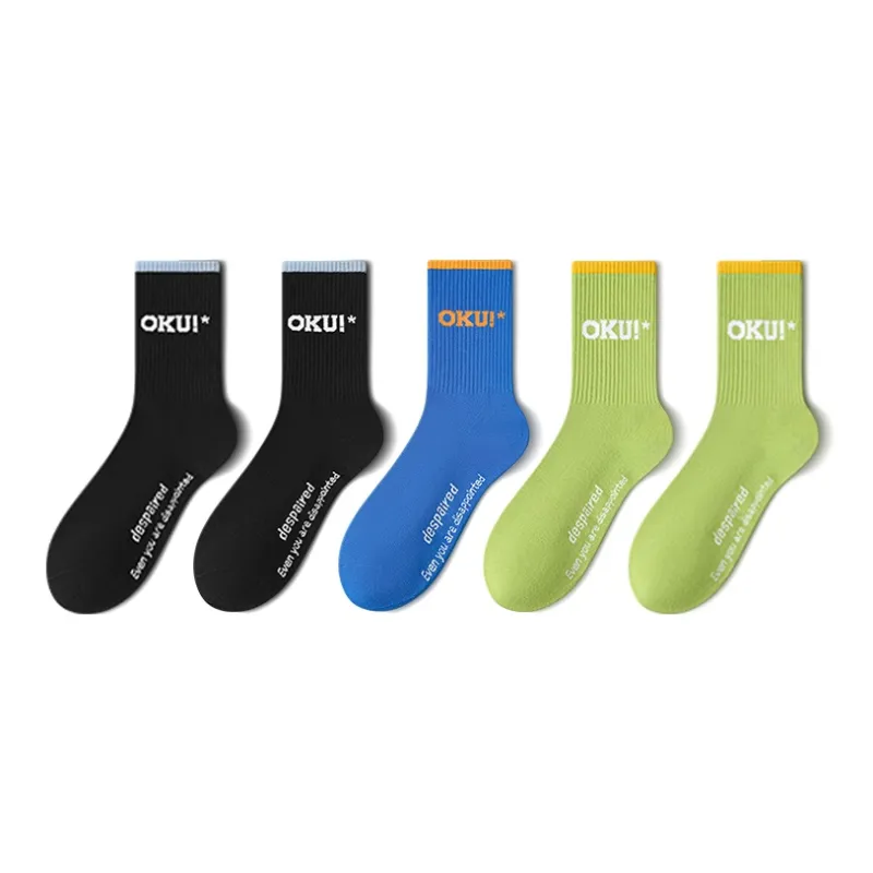LUOLIAN Mid Calf Socks Men's 5 Pack-6