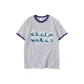 White Gray Navy Blue Edge