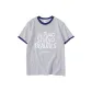 White Gray Navy Blue Edge