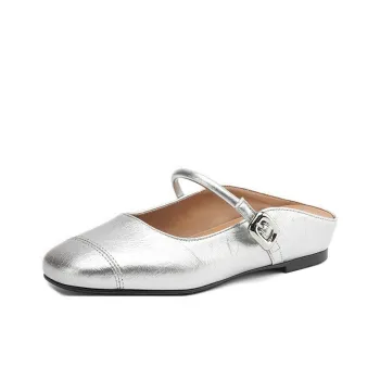 LURAD Cut Out Quiet Abrasion Resistant Closed Toe Slippers Women's
