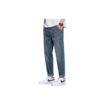HANDAIWEI Jeans Unisex Vintage Blue