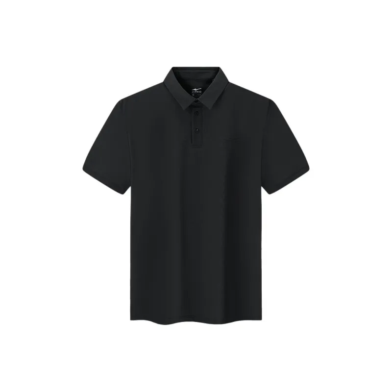 Erke Tennis Series Polo Shirt Men's Jet Black-0