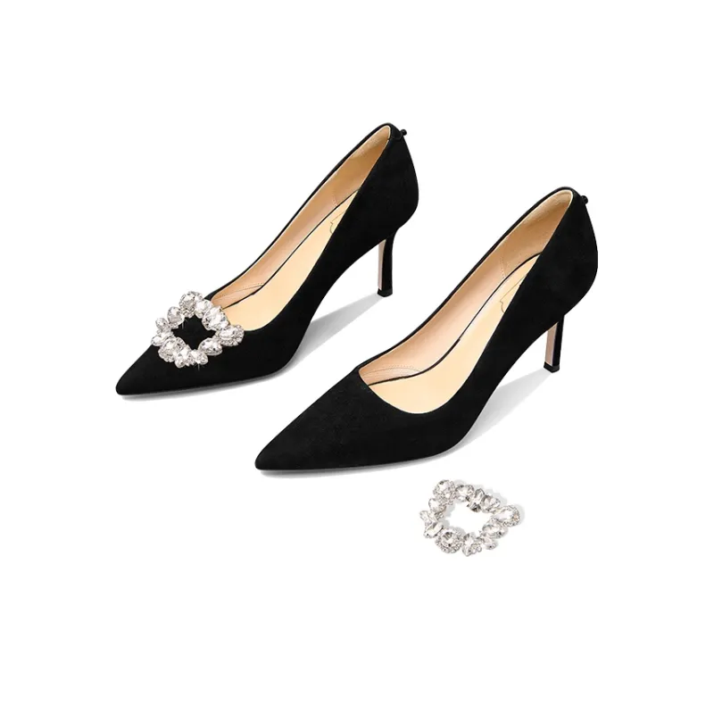 LOLY Slim Heel High Heels Women's Black-2
