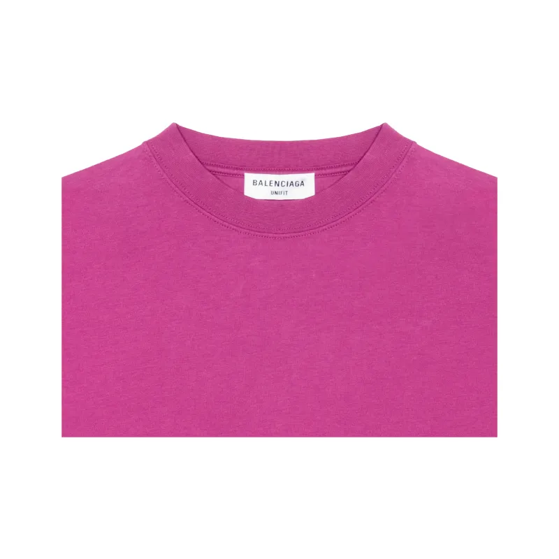 Balenciaga T Shirts Men Rose Red-4
