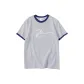 White Gray Navy Blue Edge