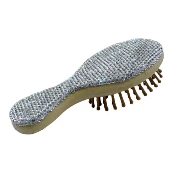 Future Maple Luxury Style Creative Rhinestone Embellished Comb Portable Massage Mat
