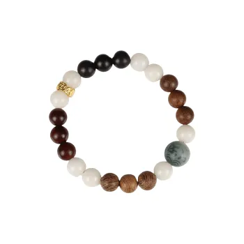 ZHUOJIN Ebony Wooden Bracelets Unisex