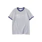White Gray Navy Blue Edge